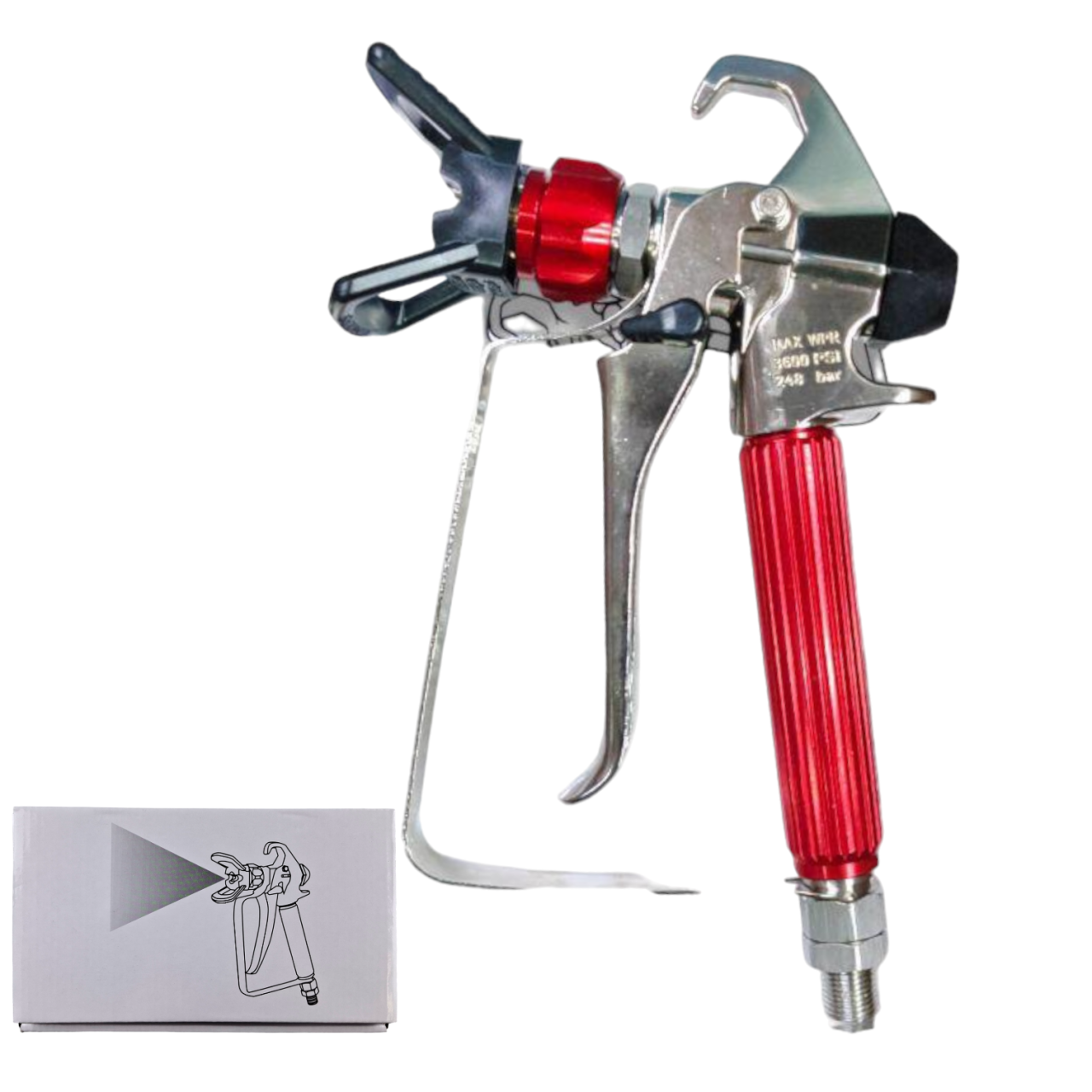 краскопульт безвоздушный профессиональный 3600psi, 1/4 дюйма, 248 бар, zy 8024 оптом