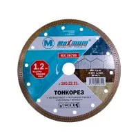 Диск алмазный 180 мм,  тонкий рез, "MAXIMUM" MX 06799 (2676)