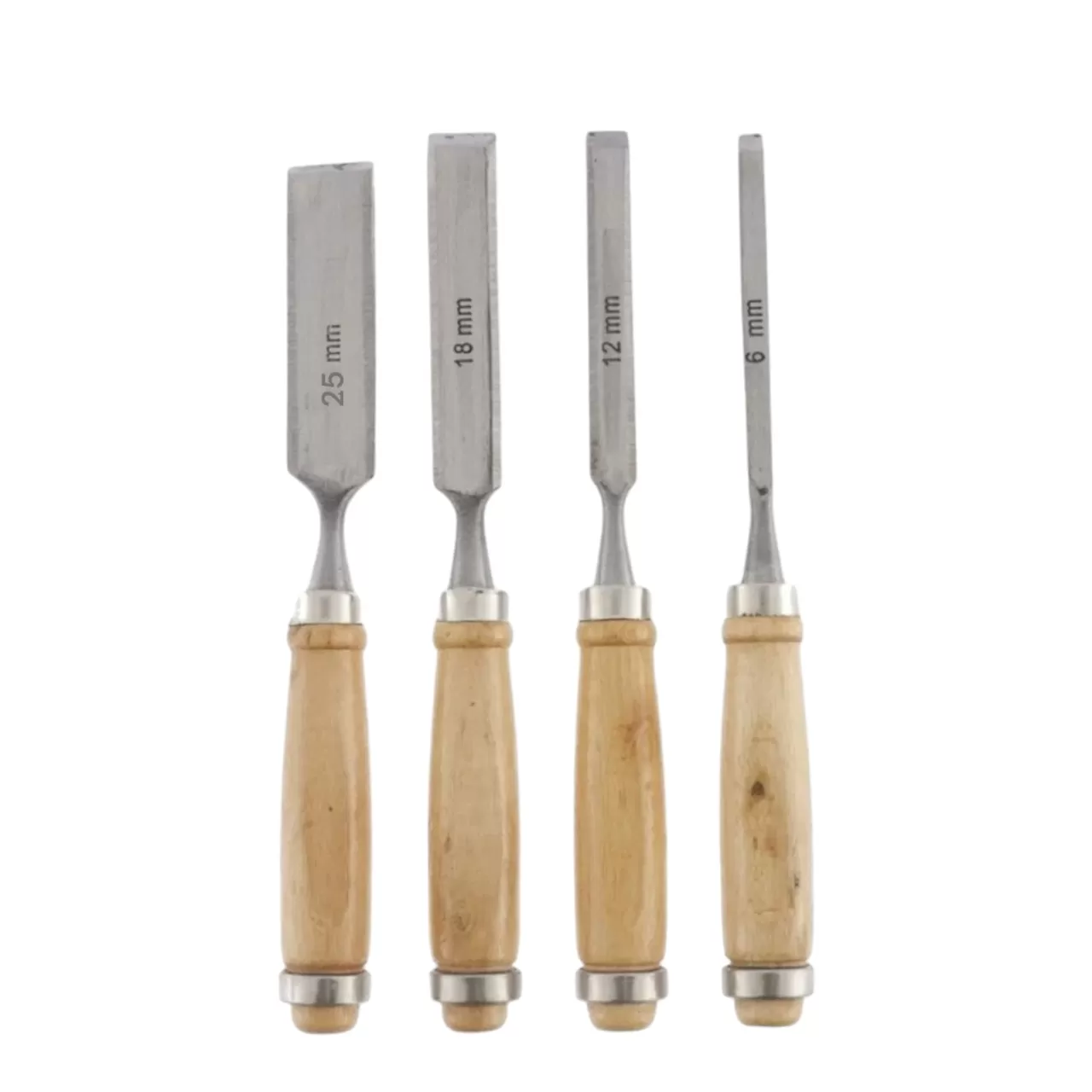 Набор стамесок с деревянной рукояткой, 4 предмета, "MAXIMUM" MX 15043 (2965)